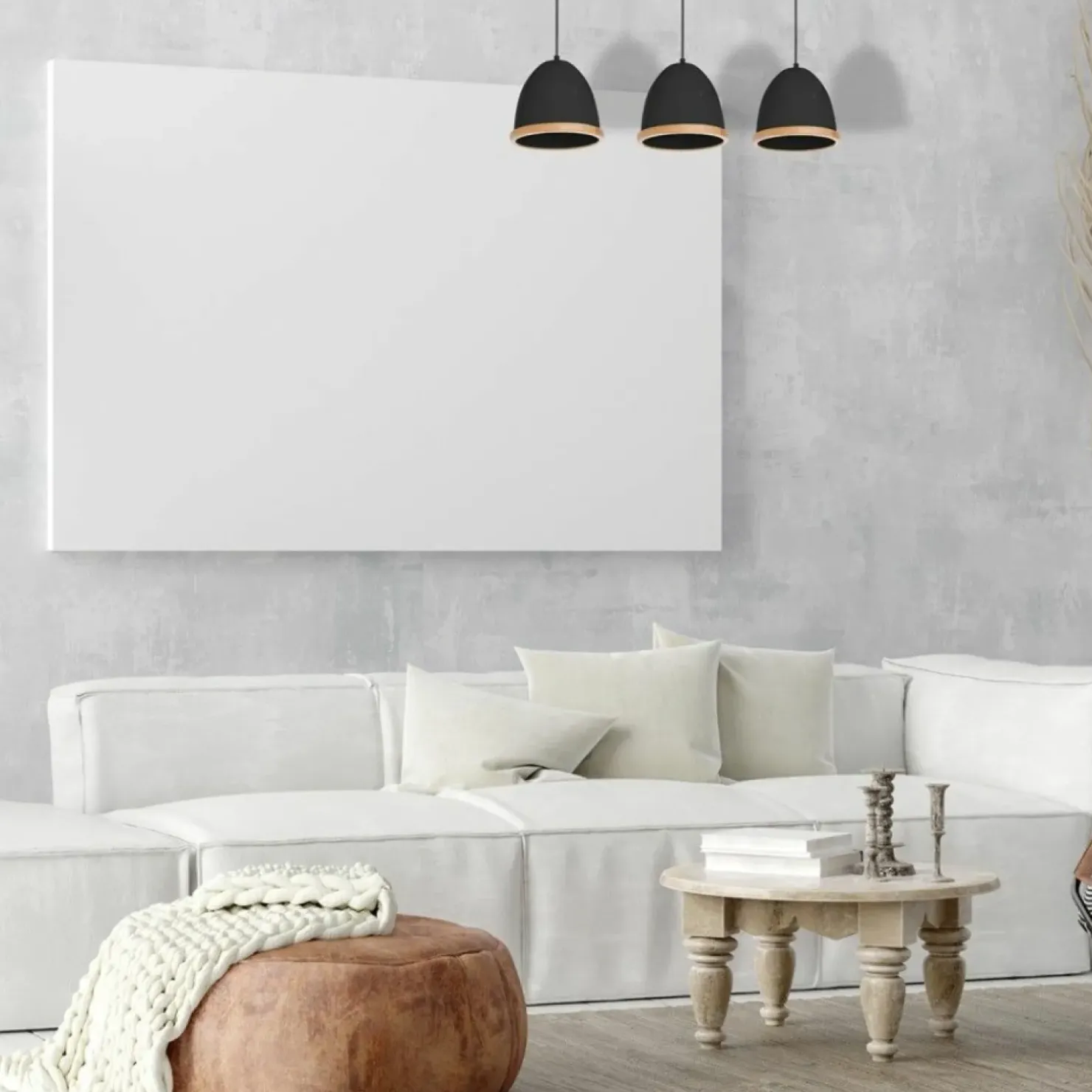 Sale Sklep Kaja Czarna, elegancka lampa wisząca na trzy żarówki MLP8853 z serii STUDIO | Kaja Oś