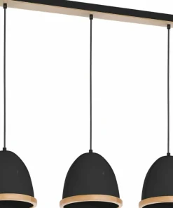 Sale Sklep Kaja Czarna, elegancka lampa wisząca na trzy żarówki MLP8853 z serii STUDIO | Kaja Oś