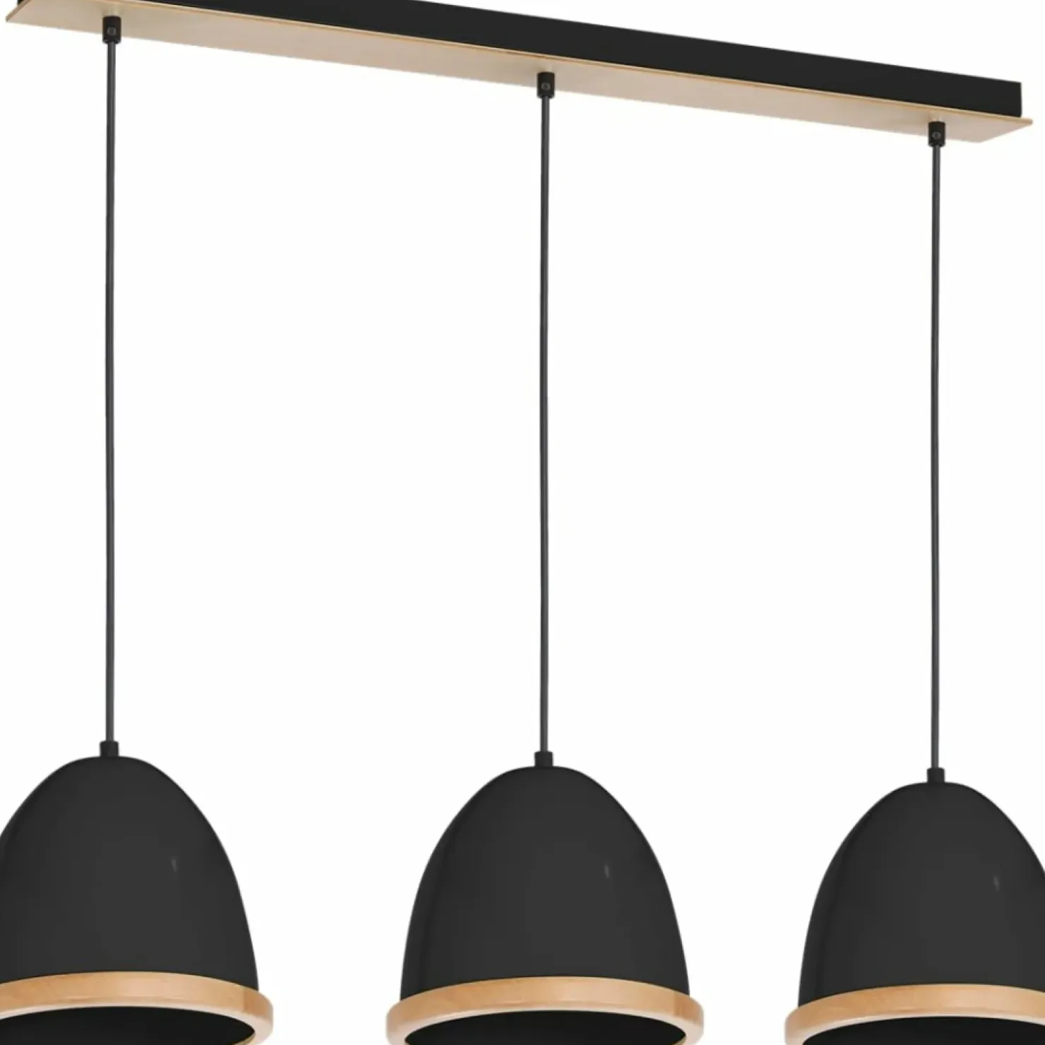 Sale Sklep Kaja Czarna, elegancka lampa wisząca na trzy żarówki MLP8853 z serii STUDIO | Kaja Oś