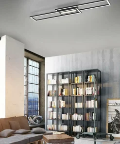 Store Sklep Kaja Czarna, geometryczna lampa sufitowa 14696-18 z serii ASMIN | Kaja czarny