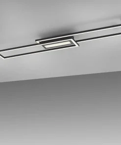 Store Sklep Kaja Czarna, geometryczna lampa sufitowa 14696-18 z serii ASMIN | Kaja czarny