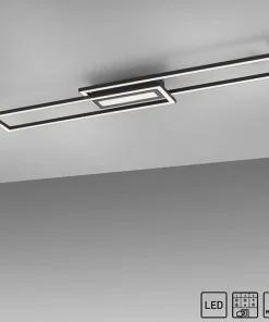 Store Sklep Kaja Czarna, geometryczna lampa sufitowa 14696-18 z serii ASMIN | Kaja czarny