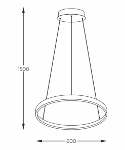 Cheap Sklep Kaja Czarna, geometryczna lampa wisząca ⌀60cm 2023201-BK60 BRENO | Kaja