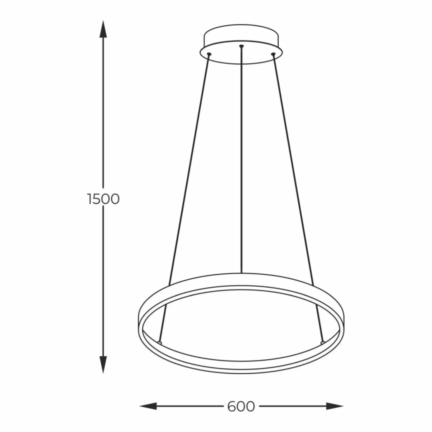 Cheap Sklep Kaja Czarna, geometryczna lampa wisząca ⌀60cm 2023201-BK60 BRENO | Kaja