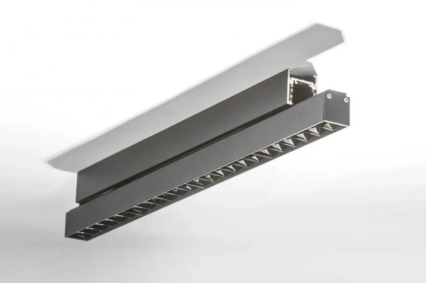 Czarna głowica LED 19,5cm 12W 4000K AZ4597 KIRA ALFA MAGNETIC 48V*Sklep Kaja Fashion