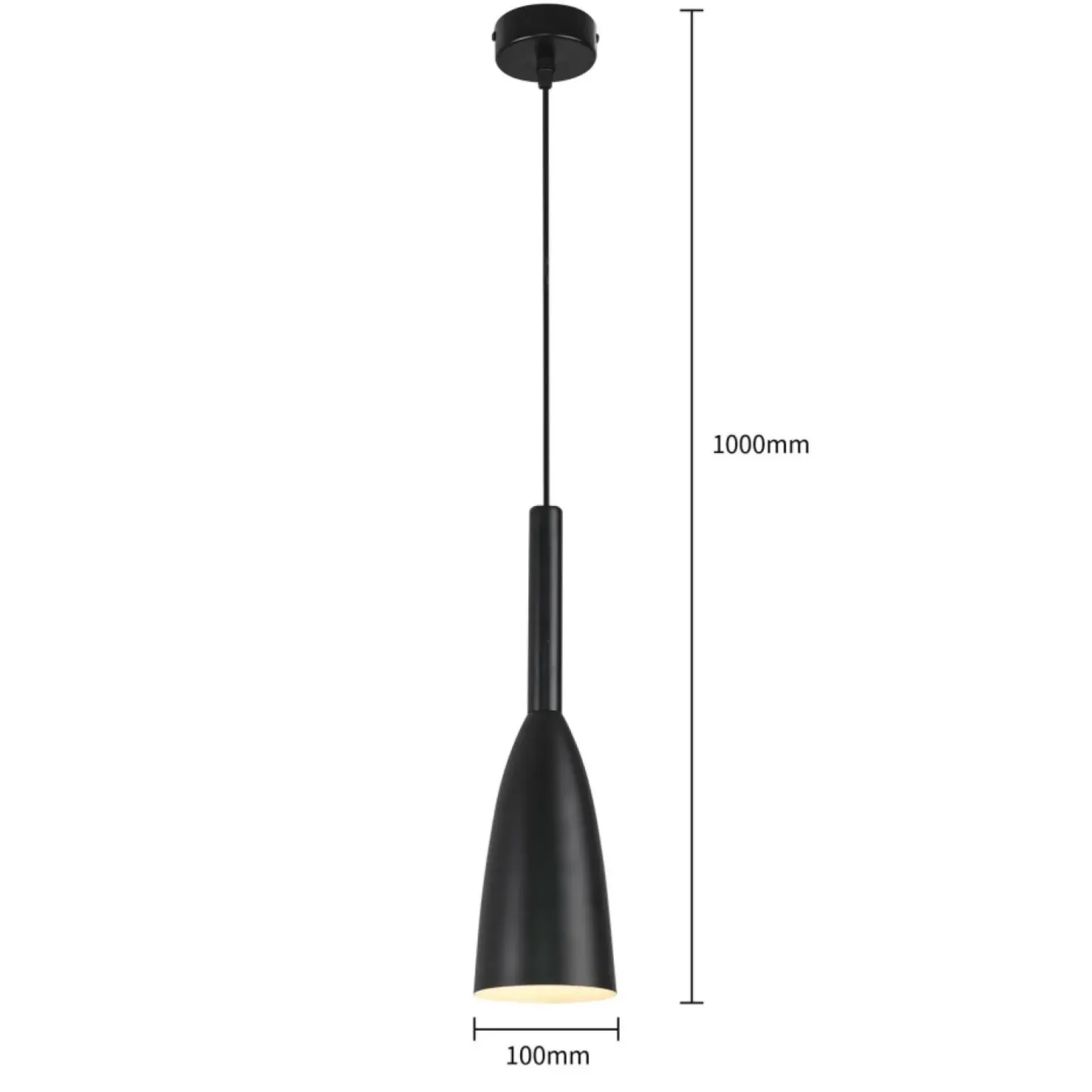 New Sklep Kaja Czarna, industrialna lampa wisząca LP-181/1P BK SOLIN | Kaja