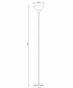 Czarna, klasyczna lampa stojąca do salonu ZM CL-3800H-BK MOREN | Kaja*Sklep Kaja Discount