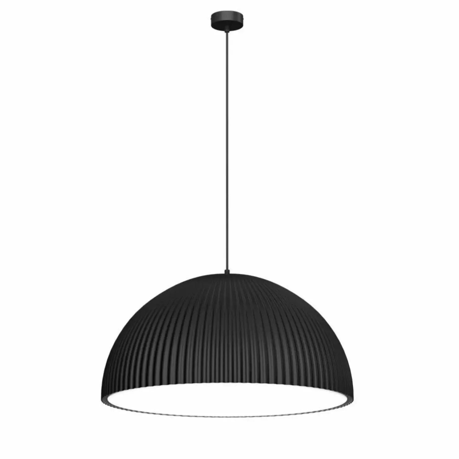 Discount Sklep Kaja Czarna, kopułowa lampa wisząca 60x30cm ANT 5024 GANDRA | Kaja