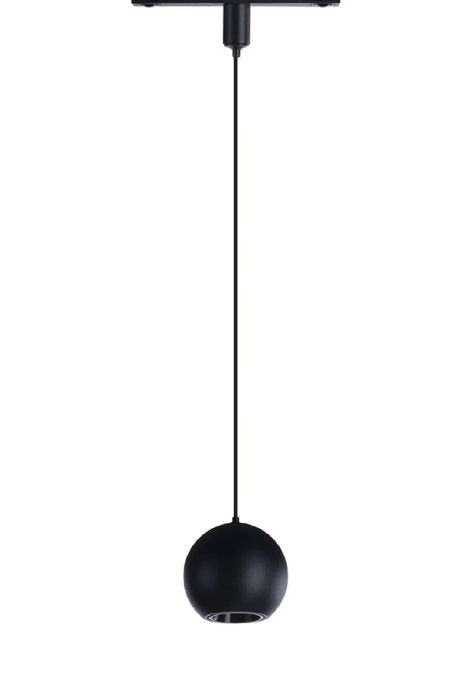 Czarna kula LED do szyny 1-fazowej magnetycznej AZ4627 z serii KO*Sklep Kaja New