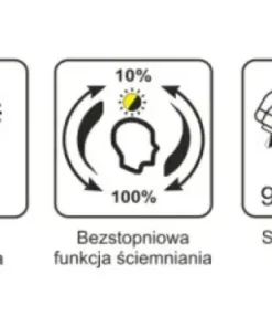 Czarna lampa biurkowa LED z pojemnikiem K-BL1301 z serii TOLA*Sklep Kaja Flash Sale
