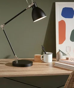 Czarna lampa biurkowa regulacja kąta świecenia 107739 | Kaja*Sklep Kaja Cheap