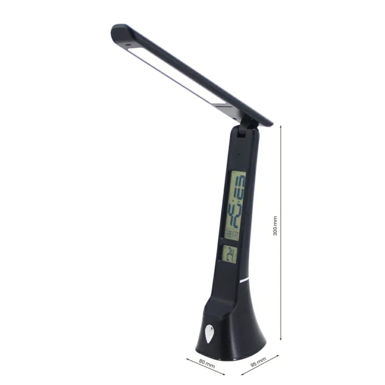 Czarna lampa biurkowa, zintegrowany LED ML6108 z serii TO*Sklep Kaja Best