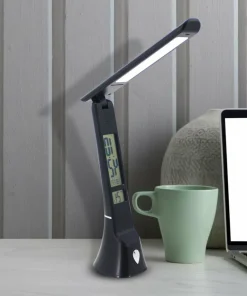 Czarna lampa biurkowa, zintegrowany LED ML6108 z serii TO*Sklep Kaja Best