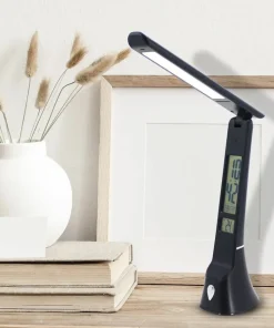 Czarna lampa biurkowa, zintegrowany LED ML6108 z serii TO*Sklep Kaja Best