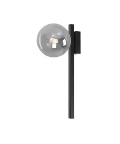 Czarna lampa ścienna, kinkiet z grafitowym kloszem K-5467 z serii PAXI*Sklep Kaja Outlet