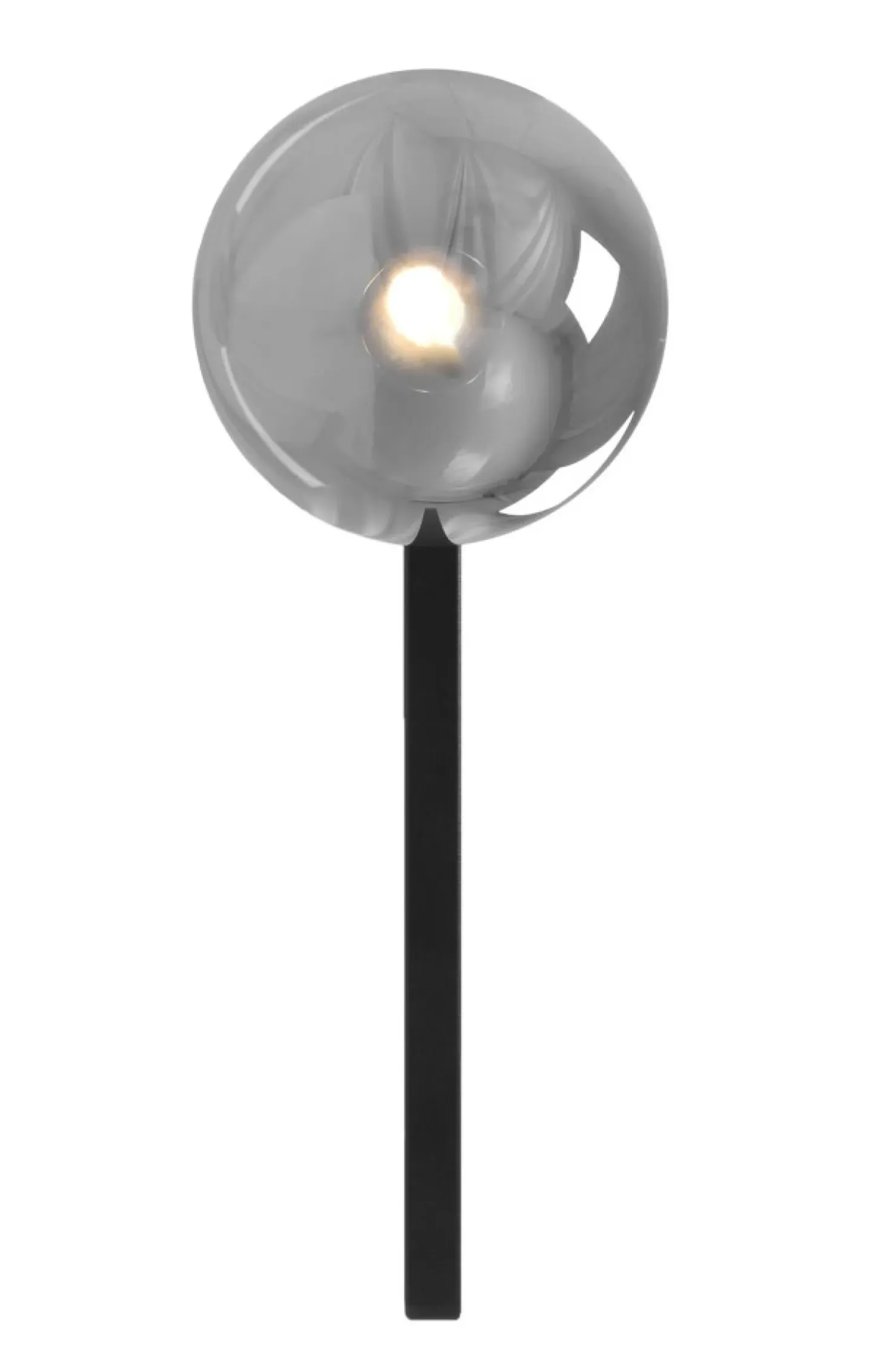 Czarna lampa ścienna, kinkiet z grafitowym kloszem K-5467 z serii PAXI*Sklep Kaja Outlet