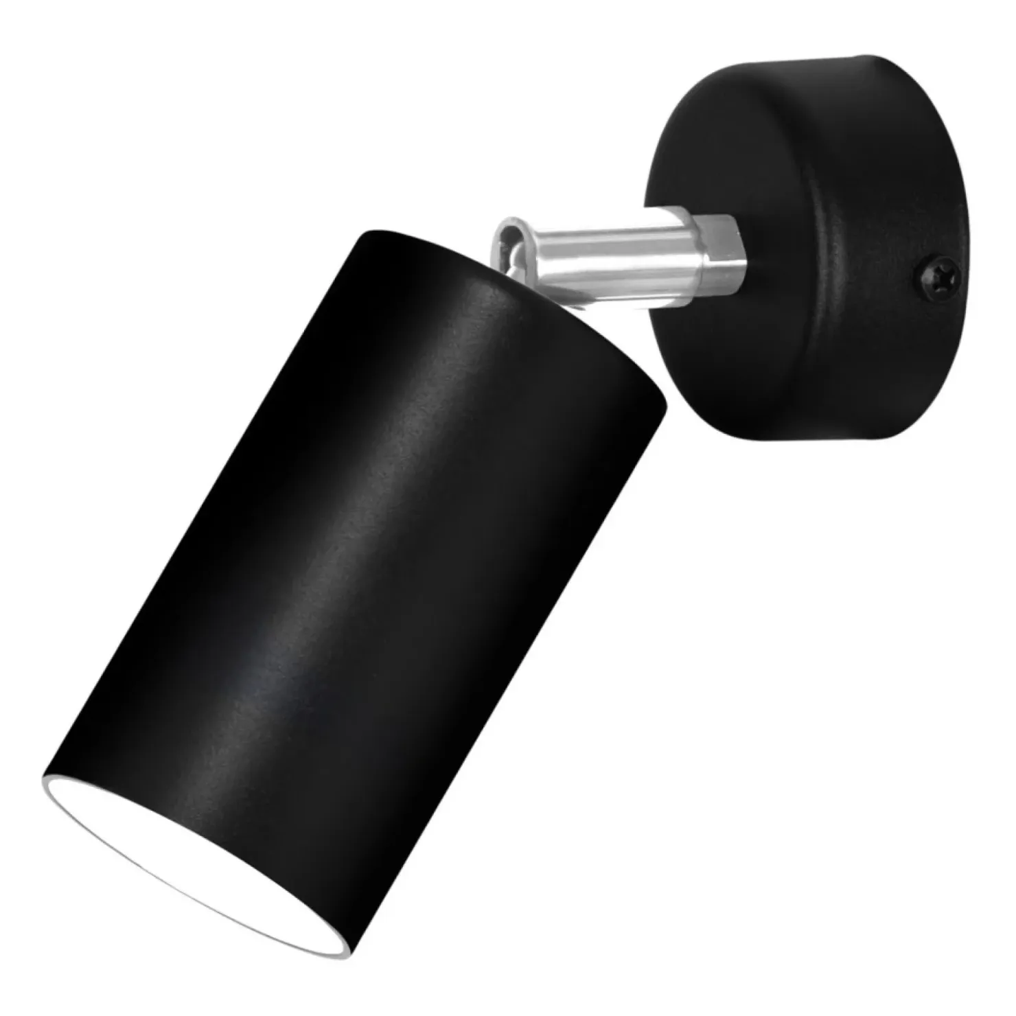 Czarna lampa ścienna w kształcie tuby K-4408 MONTI | Kaja Oświetlenie*Sklep Kaja Outlet