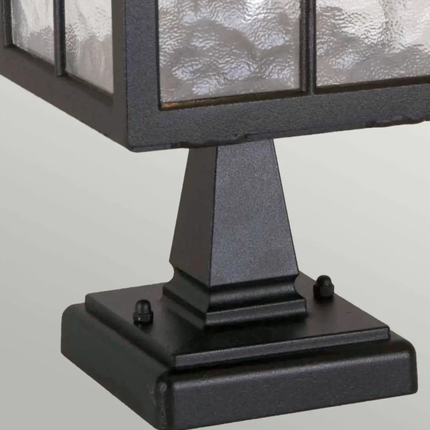 Czarna lampa cokołowa, stojąca BL25-BLACK z serii WINCHESTER*Sklep Kaja Outlet