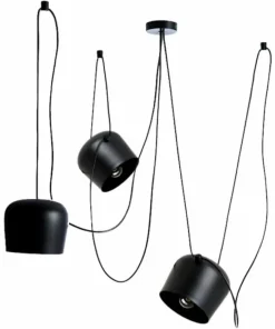 Store Sklep Kaja Czarna lampa do podwieszania ABR-SHIL-E27 SPIDER | Kaja Oświetlenie czarny