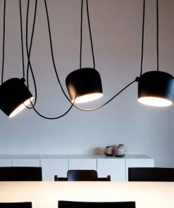 Store Sklep Kaja Czarna lampa do podwieszania ABR-SHIL-E27 SPIDER | Kaja Oświetlenie czarny