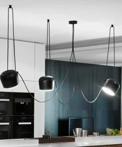 Store Sklep Kaja Czarna lampa do podwieszania ABR-SHIL-E27 SPIDER | Kaja Oświetlenie czarny