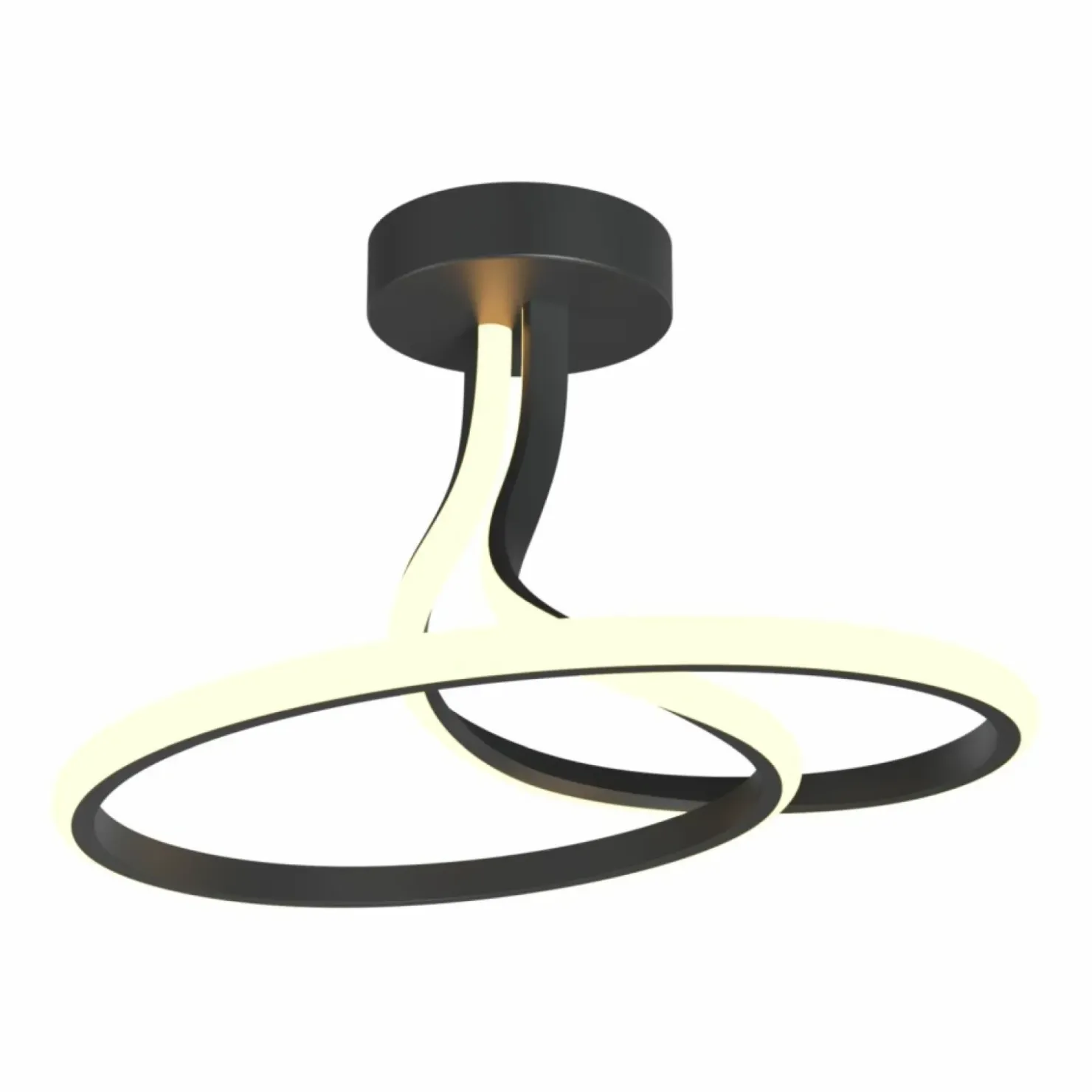 Czarna lampa LED do stylowego salonu MX6349-1-3BT CLINT | Kaja*Sklep Kaja Fashion