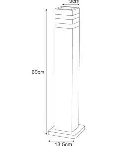 Czarna lampa ogrodowa, styl klasyczny, IP44 K-8208 z serii TAMIZA*Sklep Kaja Cheap