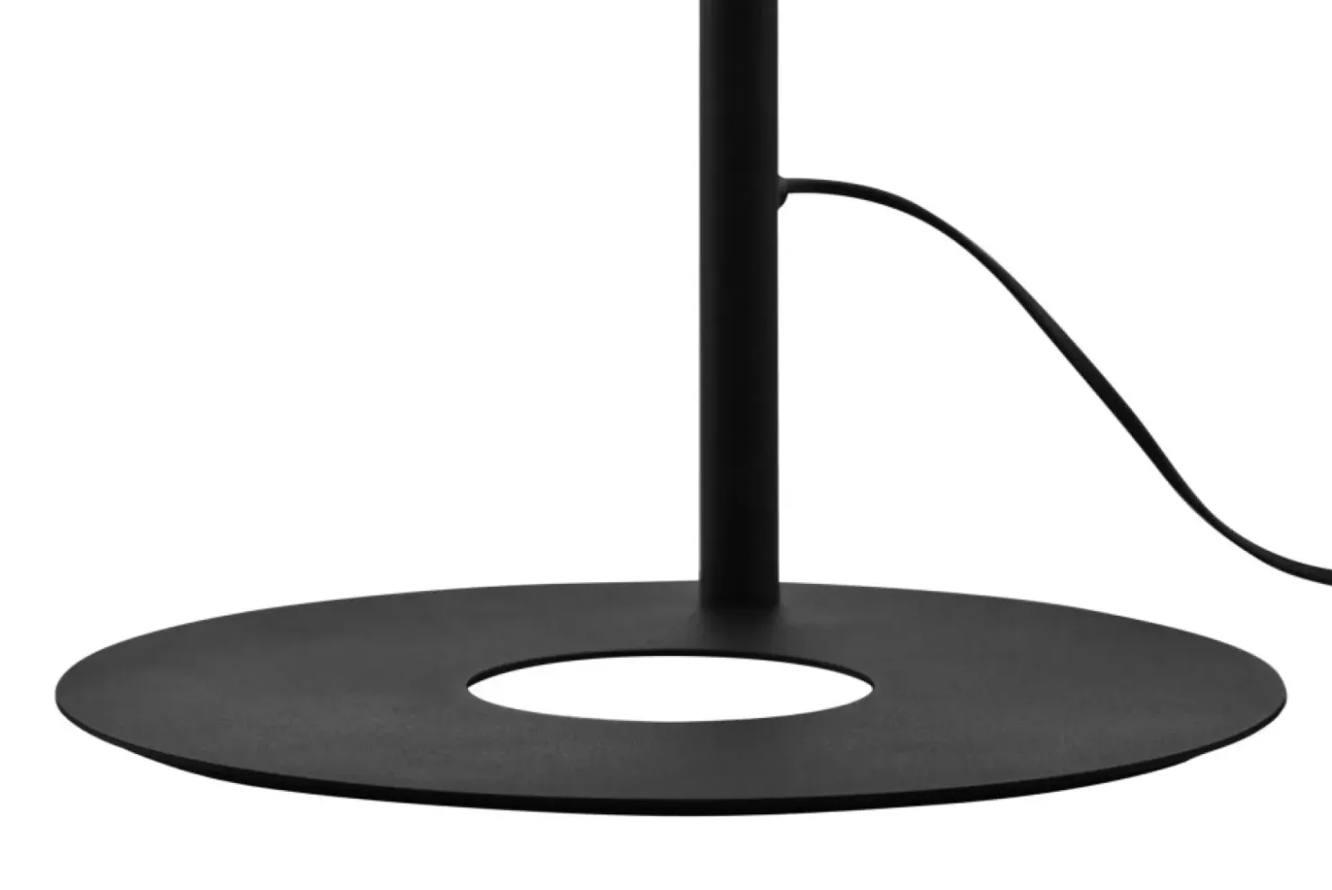 Czarna lampa podłogowa, cztery klosze na G9 JUP 1929 z serii TAIDA*Sklep Kaja Clearance