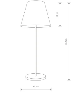 Czarna lampa podłogowa z stożkowym abażurem 9736 | Kaja Oświetlenie*Sklep Kaja Best Sale