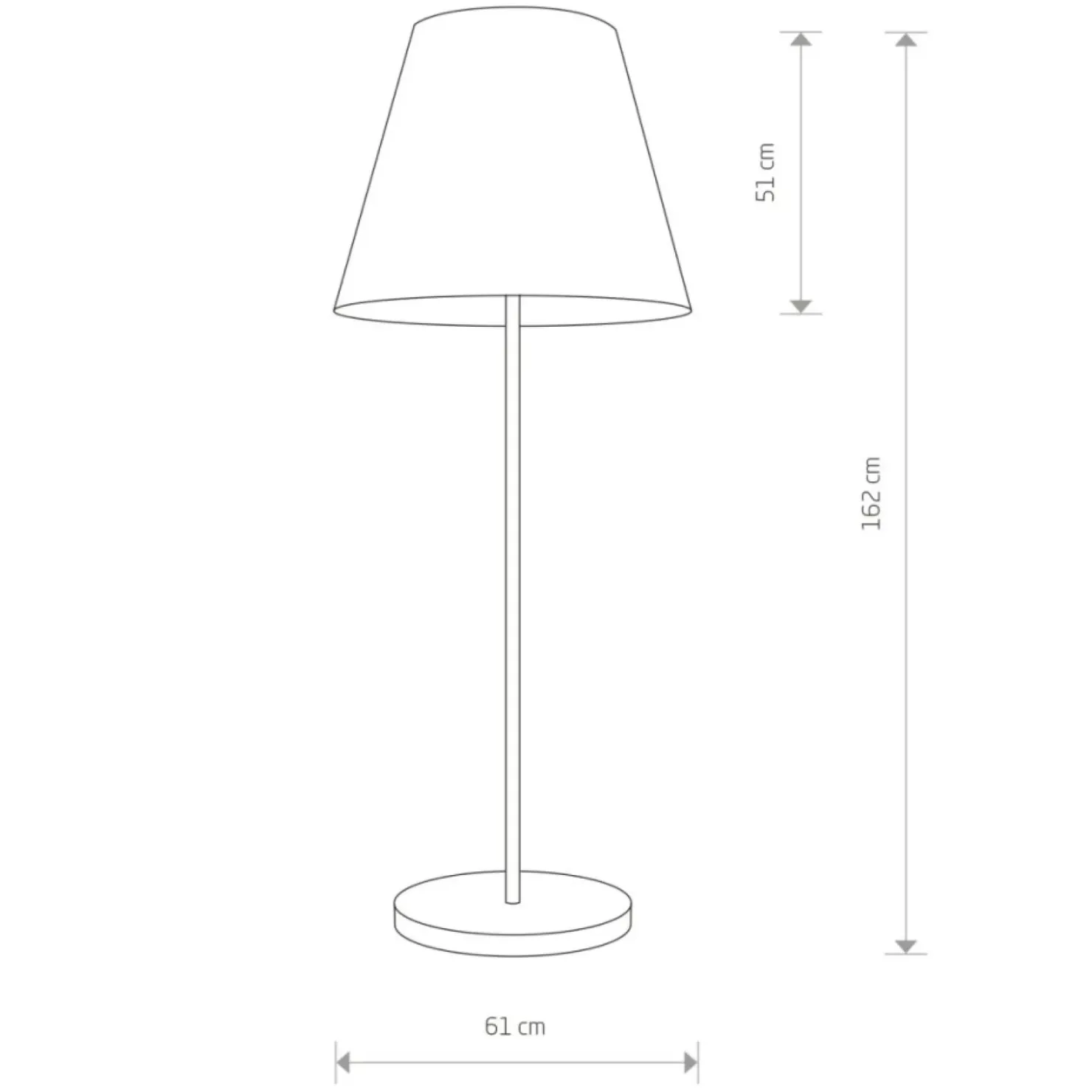 Czarna lampa podłogowa z stożkowym abażurem 9736 | Kaja Oświetlenie*Sklep Kaja Best Sale