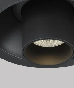 Czarna lampa podtynkowa, wpuszczana C140RS-L200-7W3K-B z serii FOCUS T*Sklep Kaja Hot