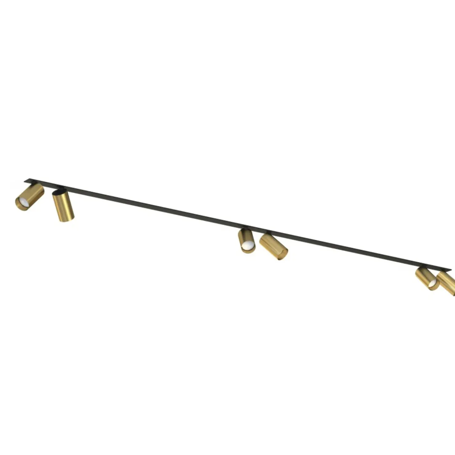 Czarna lampa podtynkowa ze złotymi tubami 7748 | Kaja Oświetlenie*Sklep Kaja Flash Sale