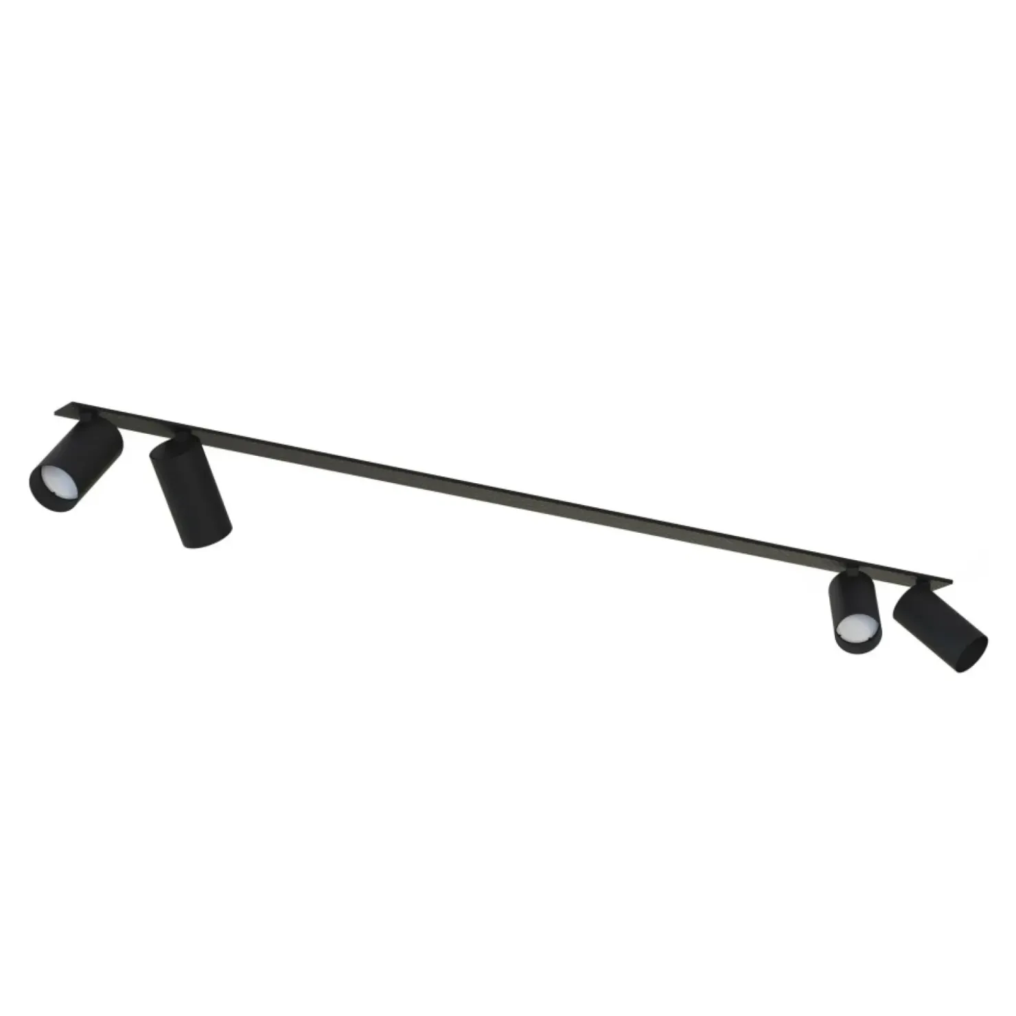 Czarna lampa podtynkowa z czterema reflektorami 7836 | Kaja*Sklep Kaja Store