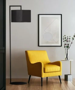 Czarna lampa stojąca do salonu K-4323 SIMONE BLACK | Kaja Oświetlenie*Sklep Kaja Store