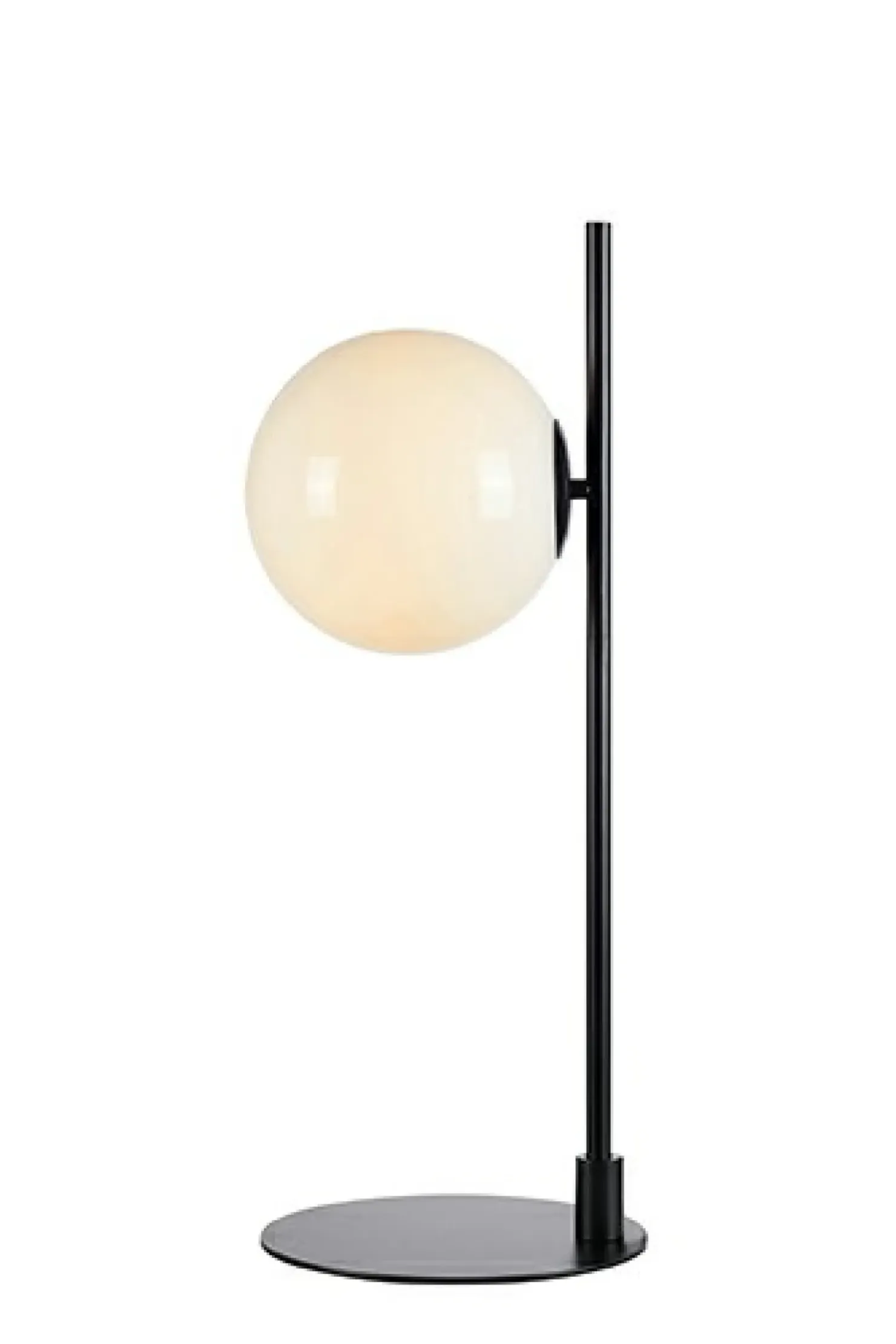 Czarna lampa stołowa z kloszem w kształcie kuli 108271 | Kaja*Sklep Kaja Shop