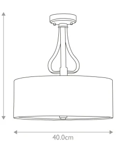 Cheap Sklep Kaja Czarna lampa sufitowa, abażur BATH-FALMOUTH-SF-PC z serii FALMOUTH