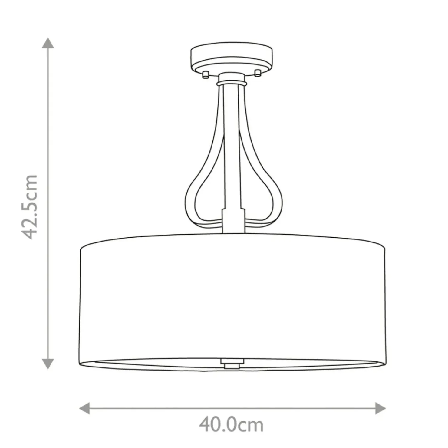 Cheap Sklep Kaja Czarna lampa sufitowa, abażur BATH-FALMOUTH-SF-PC z serii FALMOUTH