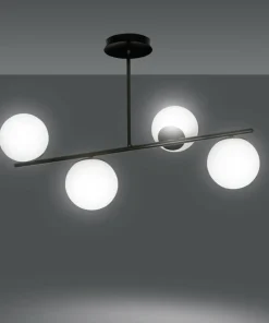 Store Sklep Kaja Czarna lampa sufitowa do korytarza 1020/4 BIOR | Kaja Oświetlenie