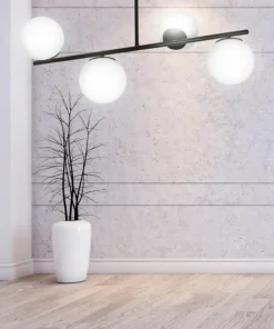 Store Sklep Kaja Czarna lampa sufitowa do korytarza 1020/4 BIOR | Kaja Oświetlenie