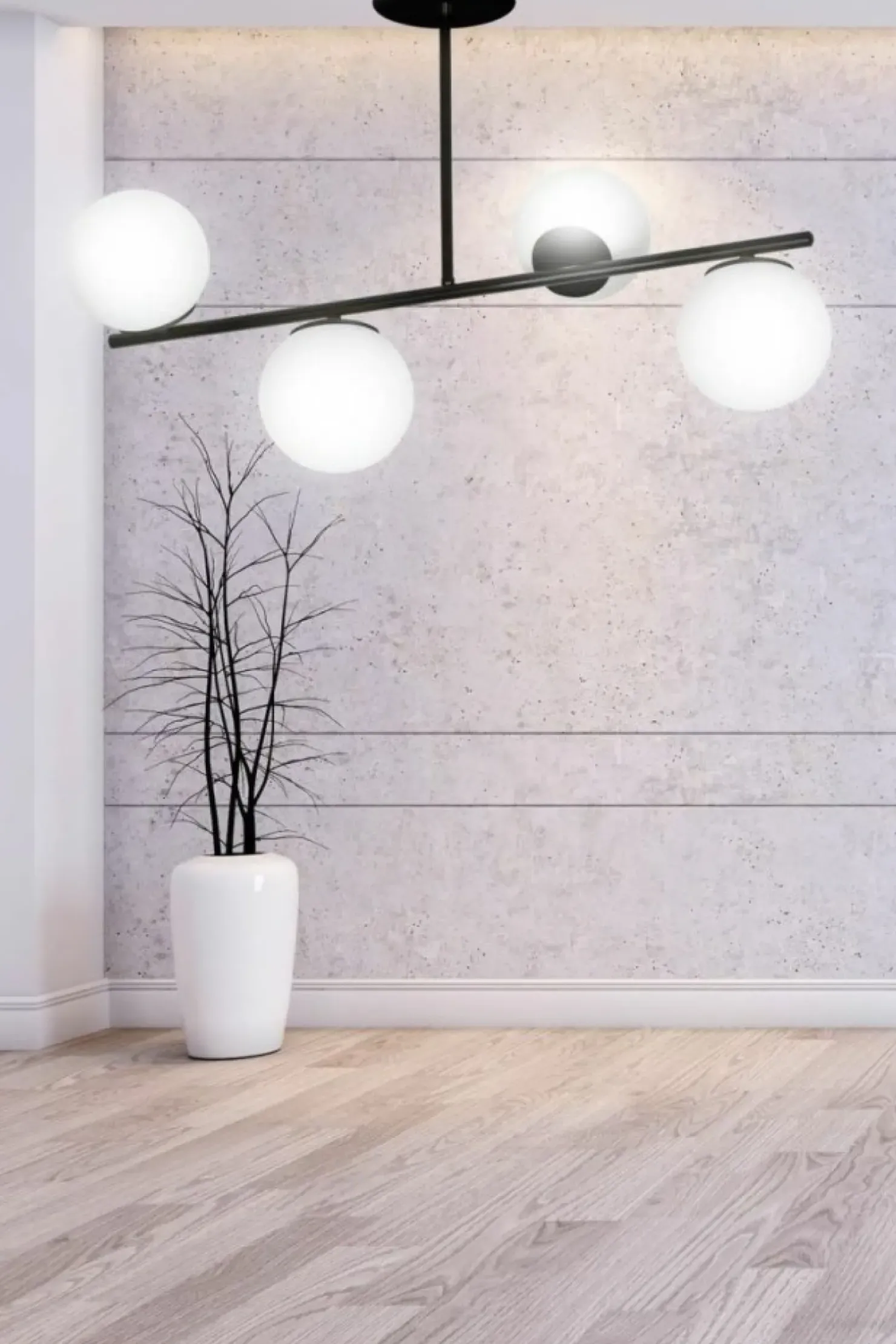 Store Sklep Kaja Czarna lampa sufitowa do korytarza 1020/4 BIOR | Kaja Oświetlenie