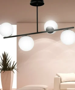 Store Sklep Kaja Czarna lampa sufitowa do korytarza 1020/4 BIOR | Kaja Oświetlenie
