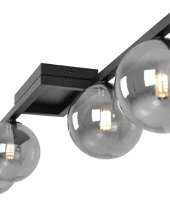 Sale Sklep Kaja Czarna lampa sufitowa do oświetlenia salonu K-5465 z serii PAXI