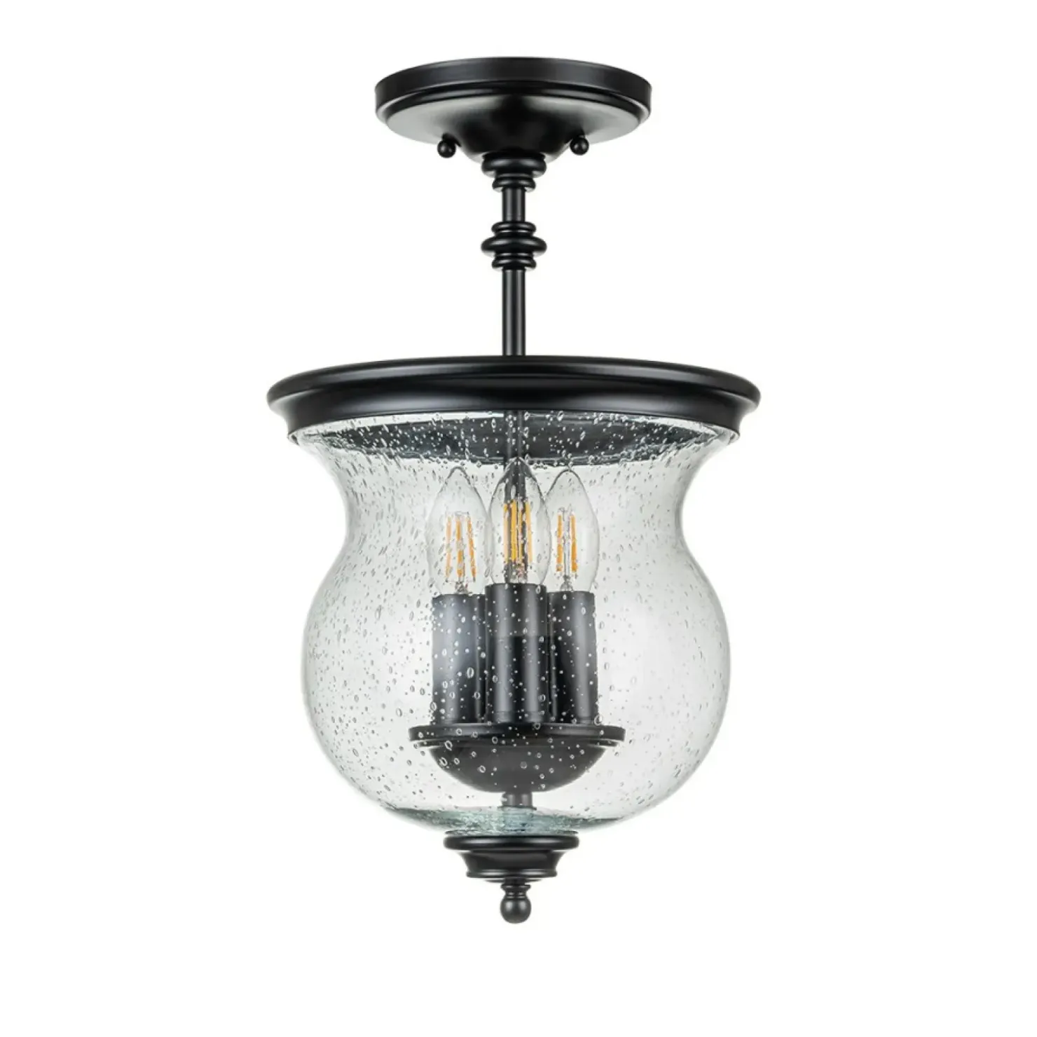 Czarna lampa sufitowa FE-PICKERING-LANE-SF-BLK z serii PICKERING LANE*Sklep Kaja New