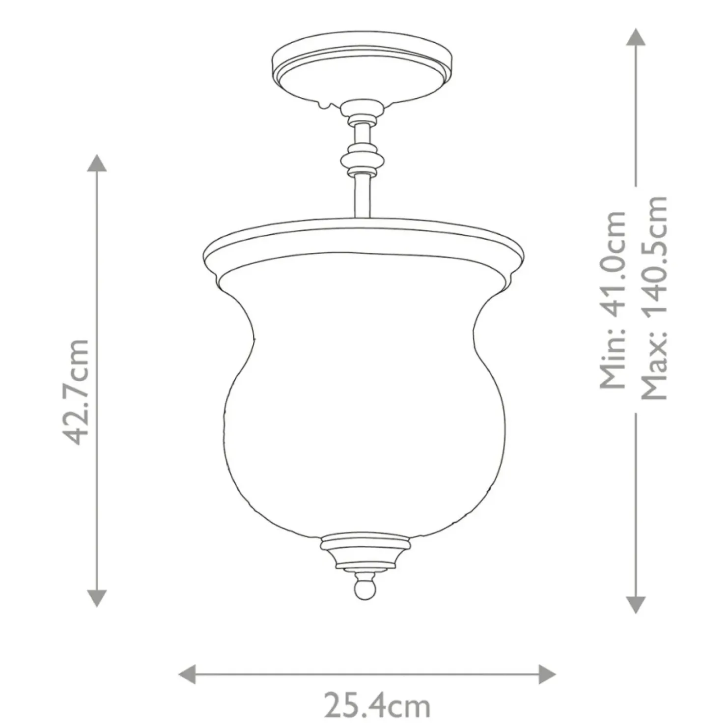 Czarna lampa sufitowa FE-PICKERING-LANE-SF-BLK z serii PICKERING LANE*Sklep Kaja New