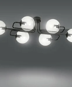 Flash Sale Sklep Kaja Czarna lampa sufitowa klosze w kształcie kul 831/6A | Kaja Oświetlenie