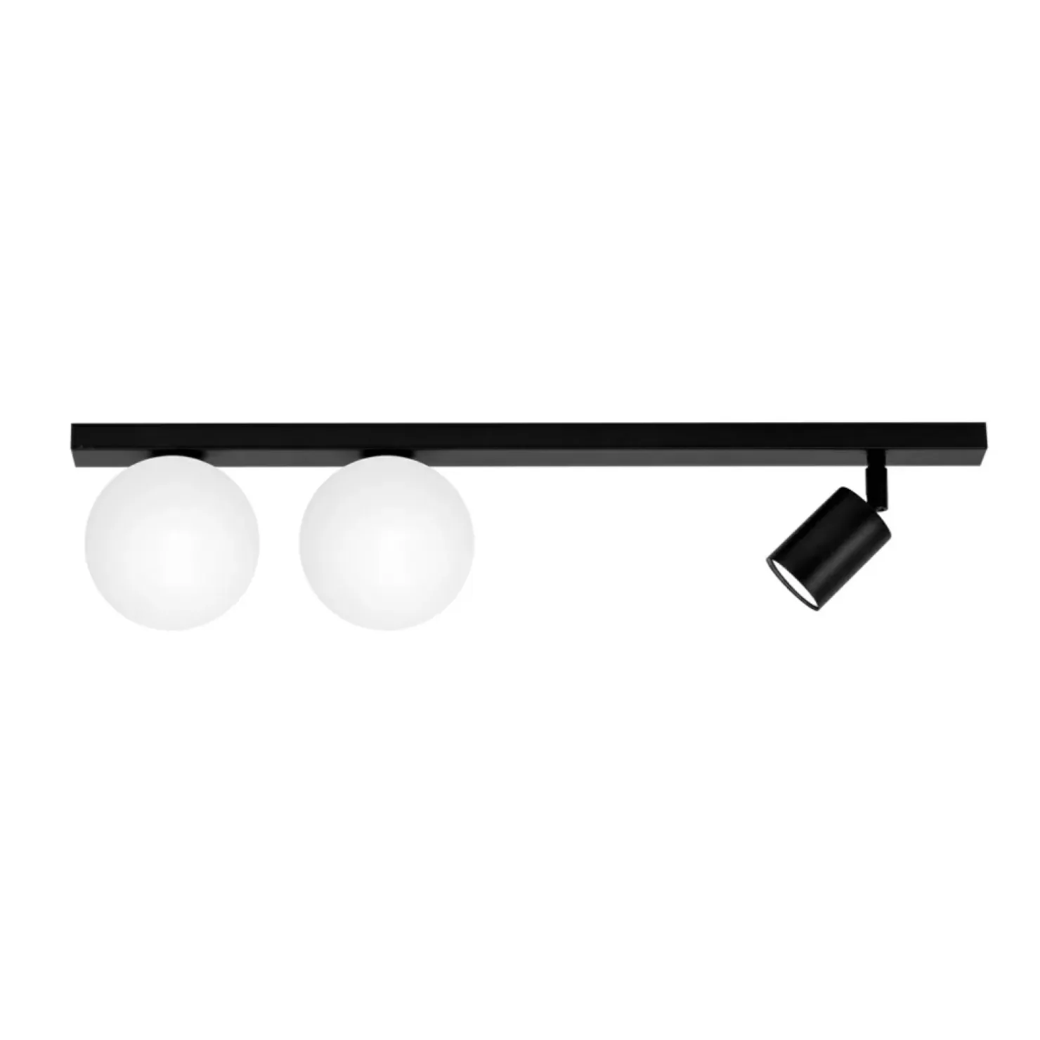 Best Sale Sklep Kaja Czarna lampa sufitowa, listwa na trzy żarówki K-5490 z serii SWING