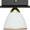 Czarna lampa sufitowa, mleczny klosz O3251 P1 CZA + ZL z serii FABER*Sklep Kaja Sale