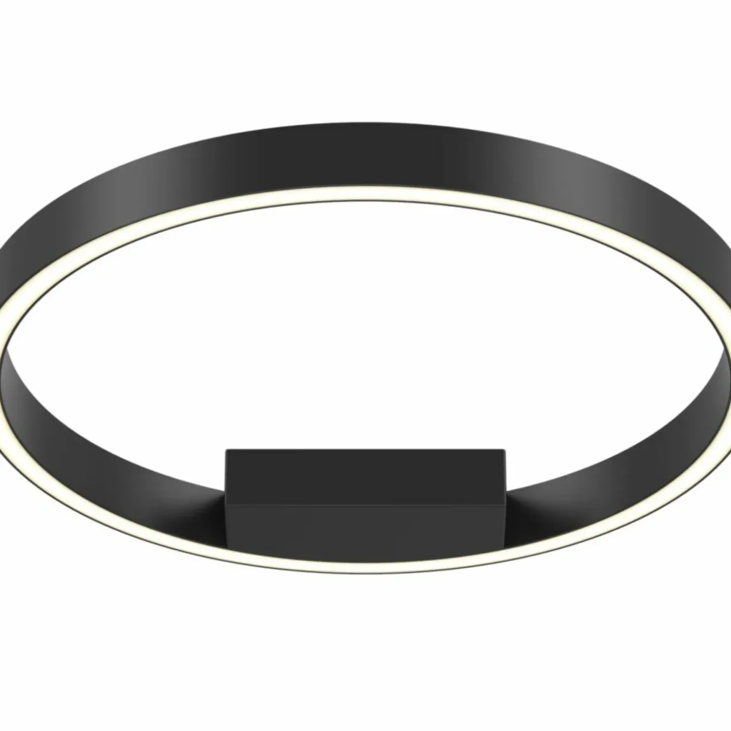 Czarna lampa sufitowa, moc 25W, Ø40cm MOD058CL-L25B4K z serii RIM*Sklep Kaja Hot