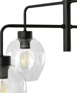 Shop Sklep Kaja Czarna lampa sufitowa na sztywnym zwisie 1164/4 LUKKA | Kaja