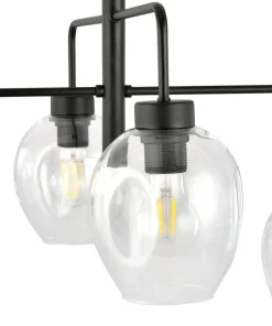 Shop Sklep Kaja Czarna lampa sufitowa na sztywnym zwisie 1164/4 LUKKA | Kaja